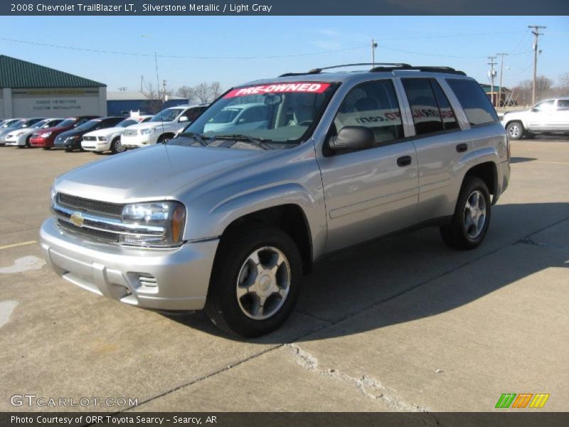 Silverstone Metallic / Light Gray 2008 Chevrolet TrailBlazer LT