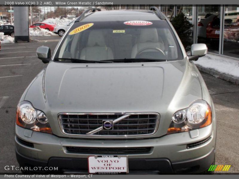Willow Green Metallic / Sandstone 2008 Volvo XC90 3.2 AWD