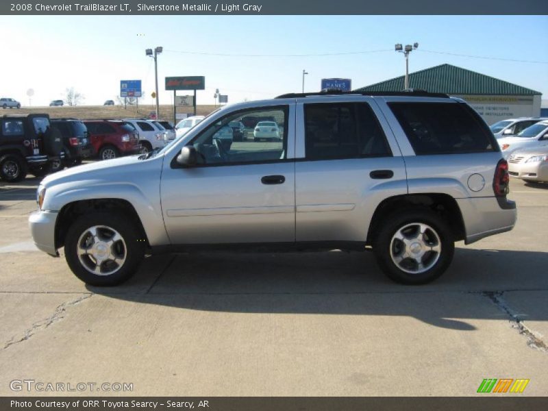 Silverstone Metallic / Light Gray 2008 Chevrolet TrailBlazer LT