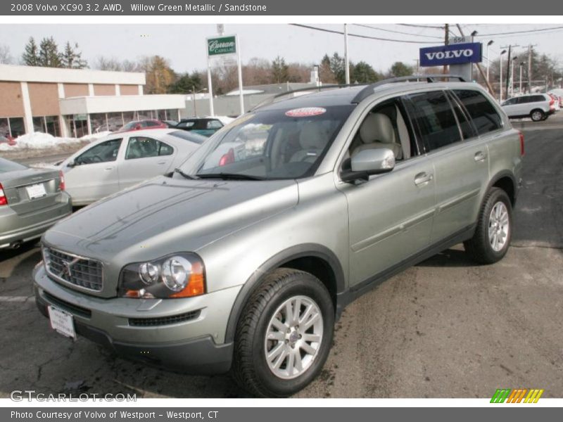 Willow Green Metallic / Sandstone 2008 Volvo XC90 3.2 AWD