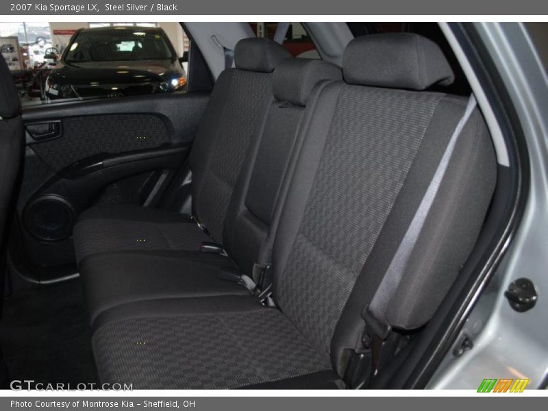 Steel Silver / Black 2007 Kia Sportage LX