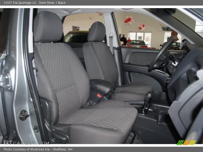 Steel Silver / Black 2007 Kia Sportage LX