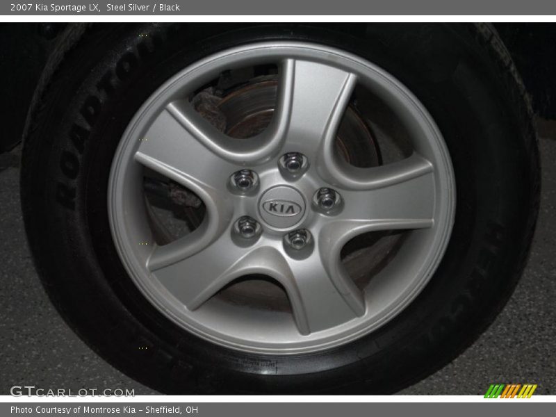 Steel Silver / Black 2007 Kia Sportage LX