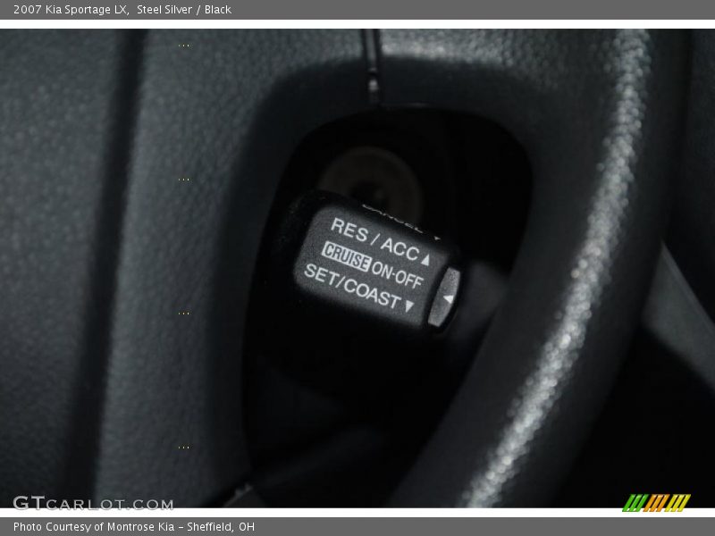 Steel Silver / Black 2007 Kia Sportage LX