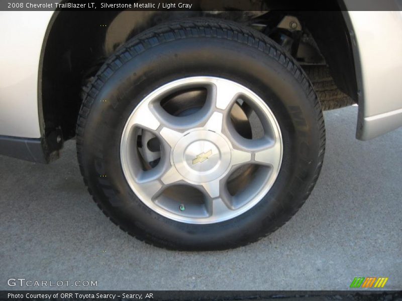 Silverstone Metallic / Light Gray 2008 Chevrolet TrailBlazer LT
