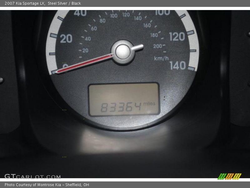 Steel Silver / Black 2007 Kia Sportage LX
