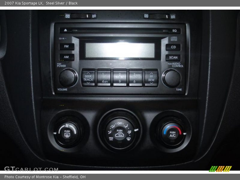 Steel Silver / Black 2007 Kia Sportage LX