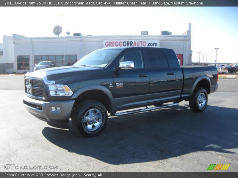 Hunter Green Pearl / Dark Slate/Medium Graystone 2011 Dodge Ram 2500 HD SLT Outdoorsman Mega Cab 4x4