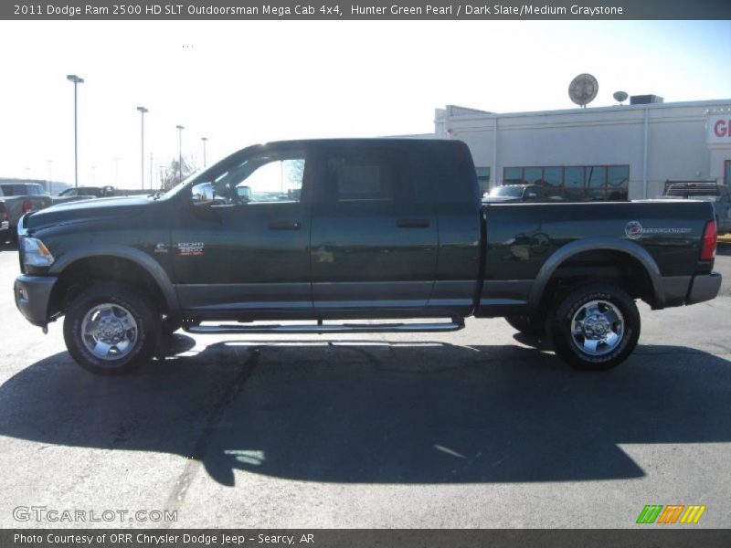 Hunter Green Pearl / Dark Slate/Medium Graystone 2011 Dodge Ram 2500 HD SLT Outdoorsman Mega Cab 4x4
