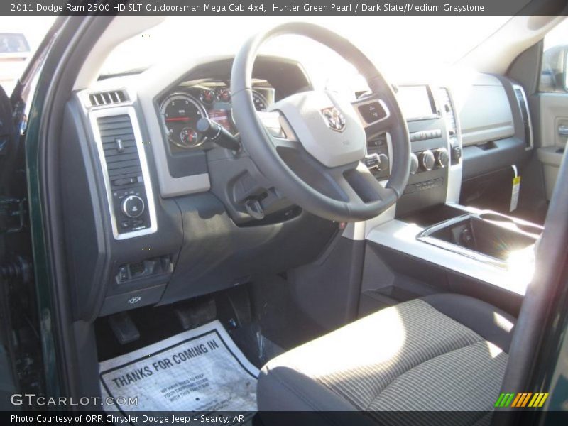 Hunter Green Pearl / Dark Slate/Medium Graystone 2011 Dodge Ram 2500 HD SLT Outdoorsman Mega Cab 4x4