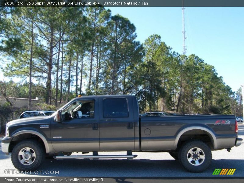 Dark Stone Metallic / Tan 2006 Ford F350 Super Duty Lariat FX4 Crew Cab 4x4