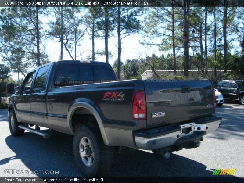 Dark Stone Metallic / Tan 2006 Ford F350 Super Duty Lariat FX4 Crew Cab 4x4