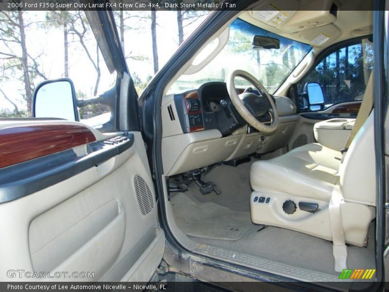 Dark Stone Metallic / Tan 2006 Ford F350 Super Duty Lariat FX4 Crew Cab 4x4