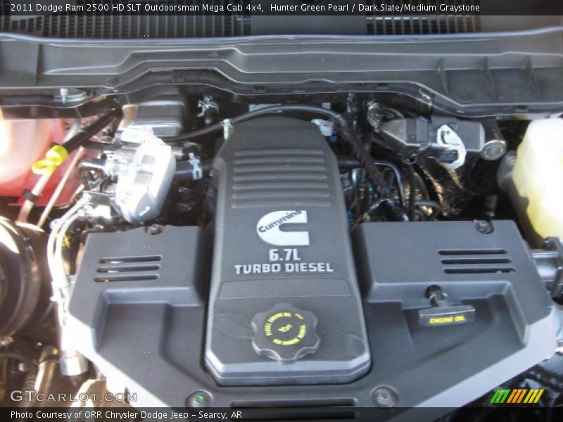  2011 Ram 2500 HD SLT Outdoorsman Mega Cab 4x4 Engine - 6.7 Liter OHV 24-Valve Cummins VGT Turbo-Diesel Inline 6 Cylinder