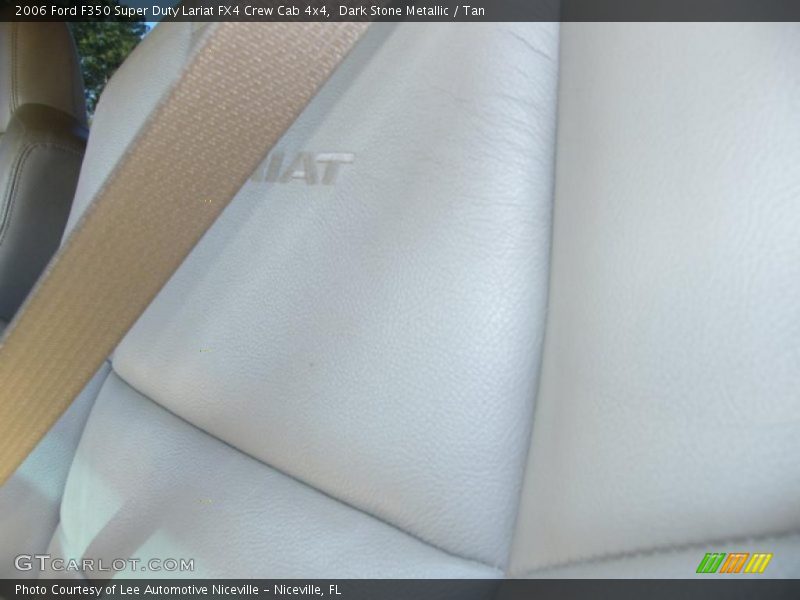 Dark Stone Metallic / Tan 2006 Ford F350 Super Duty Lariat FX4 Crew Cab 4x4