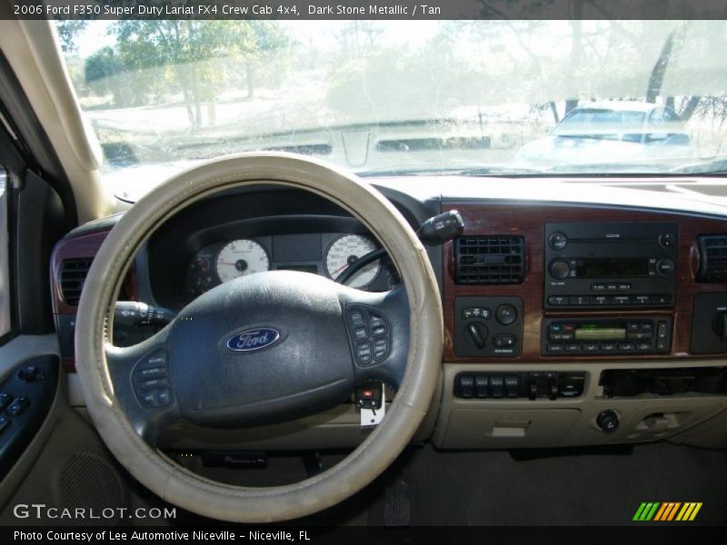 Dark Stone Metallic / Tan 2006 Ford F350 Super Duty Lariat FX4 Crew Cab 4x4