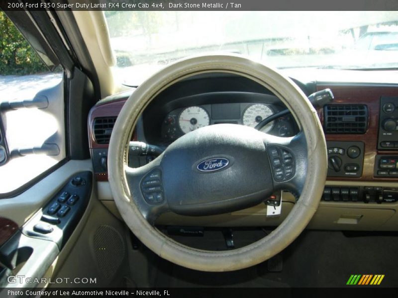 Dark Stone Metallic / Tan 2006 Ford F350 Super Duty Lariat FX4 Crew Cab 4x4