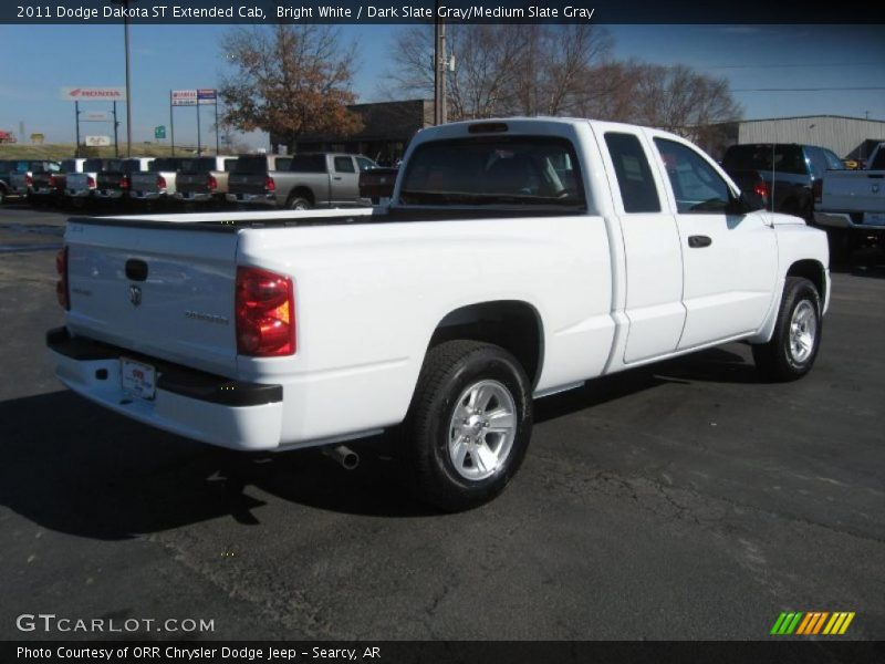 Bright White / Dark Slate Gray/Medium Slate Gray 2011 Dodge Dakota ST Extended Cab