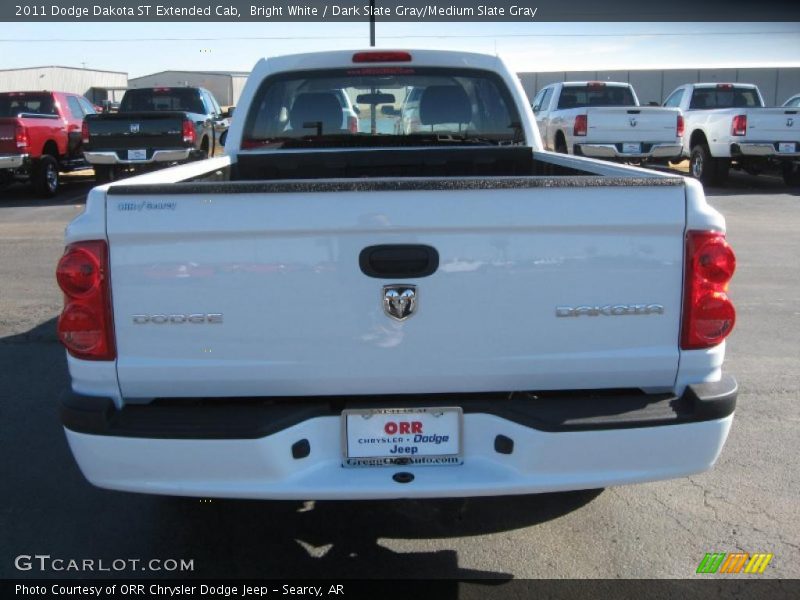 Bright White / Dark Slate Gray/Medium Slate Gray 2011 Dodge Dakota ST Extended Cab