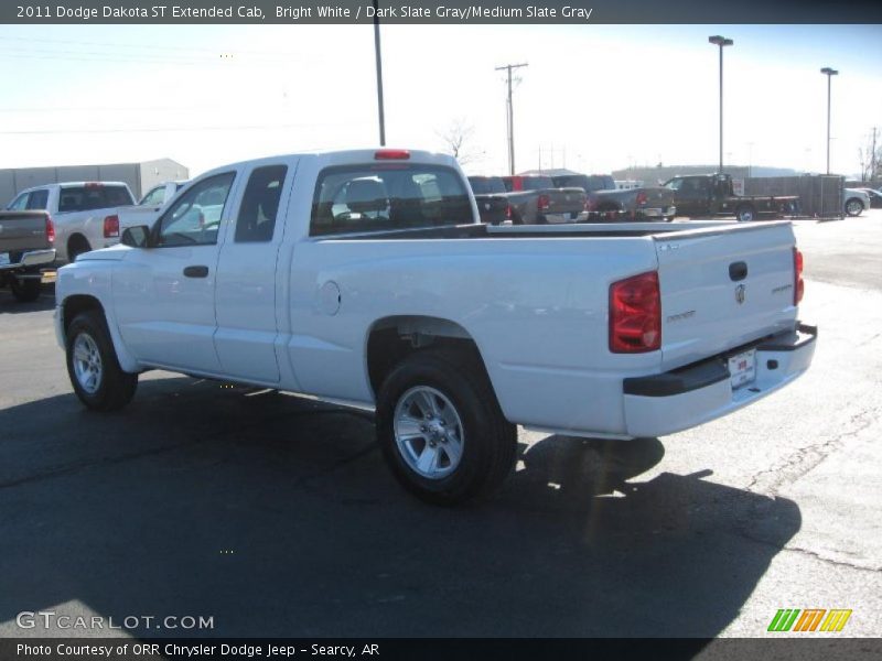 Bright White / Dark Slate Gray/Medium Slate Gray 2011 Dodge Dakota ST Extended Cab