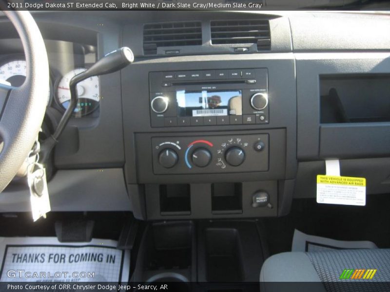 Bright White / Dark Slate Gray/Medium Slate Gray 2011 Dodge Dakota ST Extended Cab