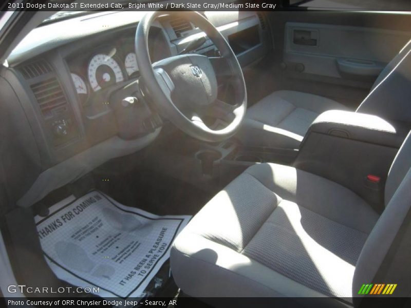Bright White / Dark Slate Gray/Medium Slate Gray 2011 Dodge Dakota ST Extended Cab