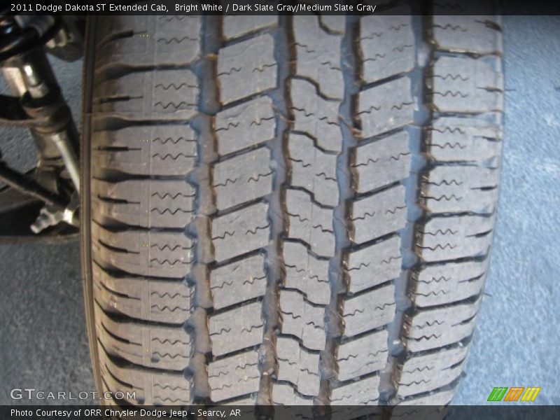 Bright White / Dark Slate Gray/Medium Slate Gray 2011 Dodge Dakota ST Extended Cab