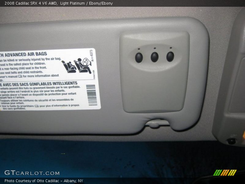 Light Platinum / Ebony/Ebony 2008 Cadillac SRX 4 V6 AWD