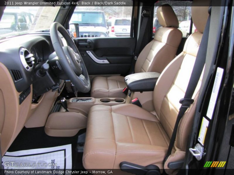 2011 Wrangler Unlimited Rubicon 4x4 Black/Dark Saddle Interior