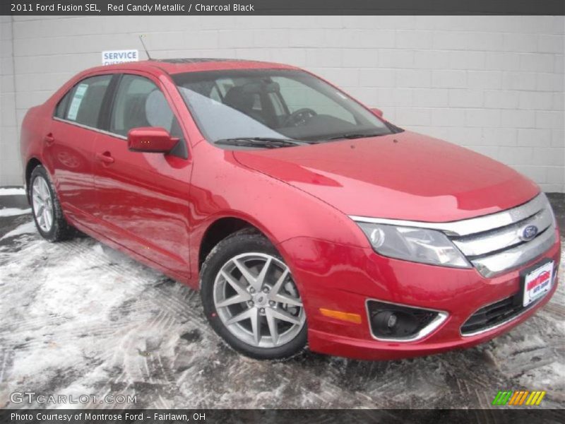 Red Candy Metallic / Charcoal Black 2011 Ford Fusion SEL