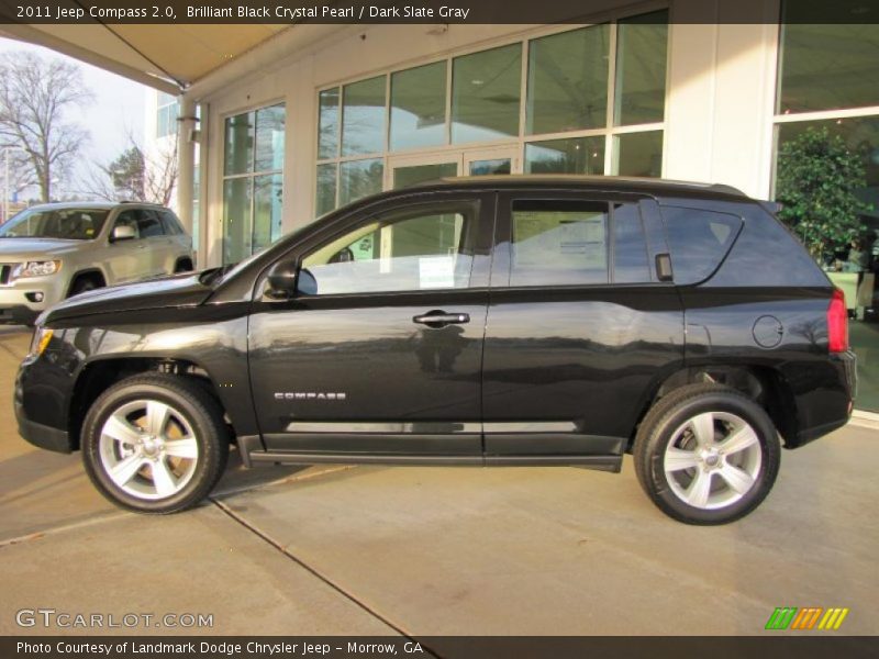 Brilliant Black Crystal Pearl / Dark Slate Gray 2011 Jeep Compass 2.0