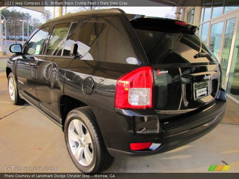 Brilliant Black Crystal Pearl / Dark Slate Gray 2011 Jeep Compass 2.0