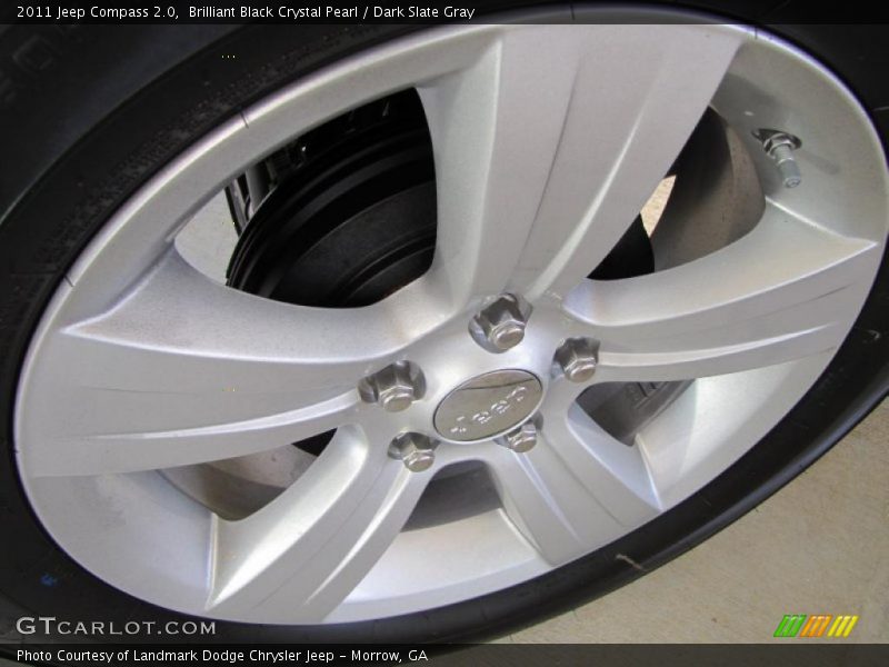Brilliant Black Crystal Pearl / Dark Slate Gray 2011 Jeep Compass 2.0