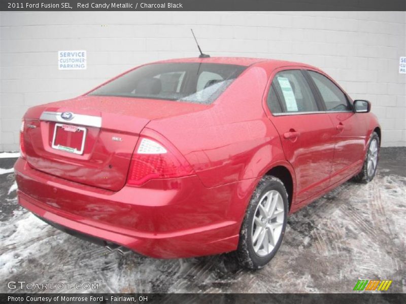 Red Candy Metallic / Charcoal Black 2011 Ford Fusion SEL
