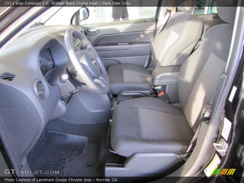 Brilliant Black Crystal Pearl / Dark Slate Gray 2011 Jeep Compass 2.0
