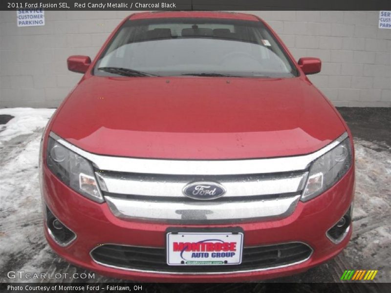 Red Candy Metallic / Charcoal Black 2011 Ford Fusion SEL