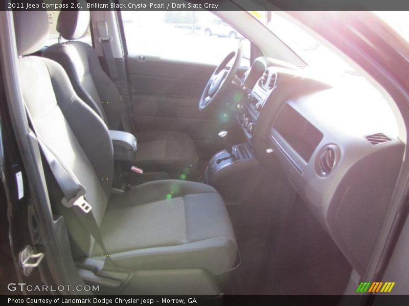 Brilliant Black Crystal Pearl / Dark Slate Gray 2011 Jeep Compass 2.0