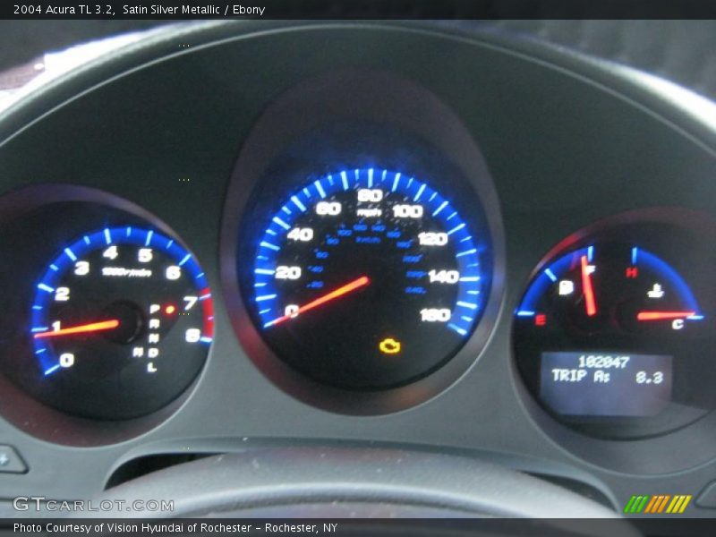 Satin Silver Metallic / Ebony 2004 Acura TL 3.2