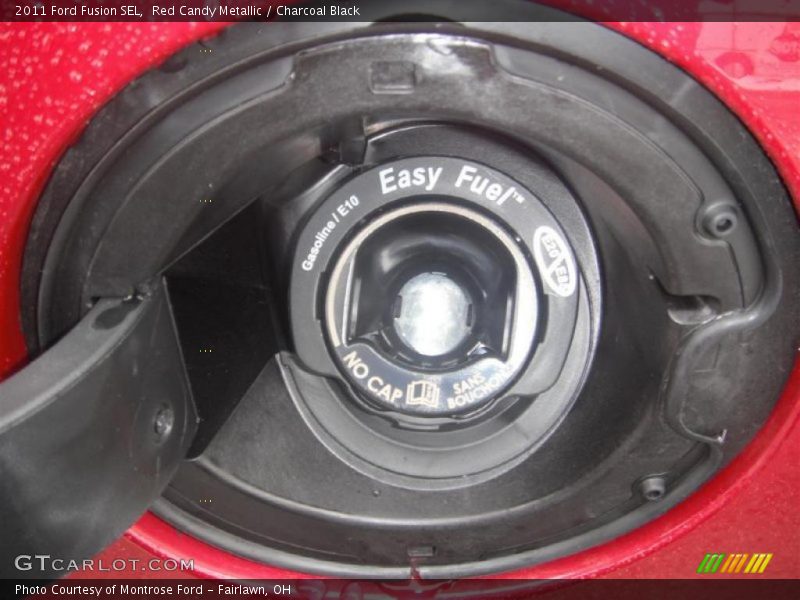 Red Candy Metallic / Charcoal Black 2011 Ford Fusion SEL