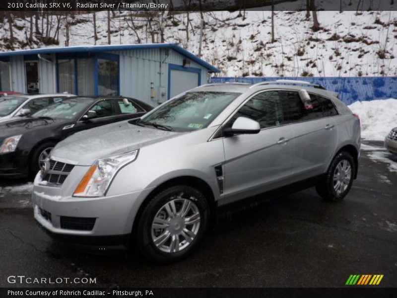 Radiant Silver / Titanium/Ebony 2010 Cadillac SRX V6