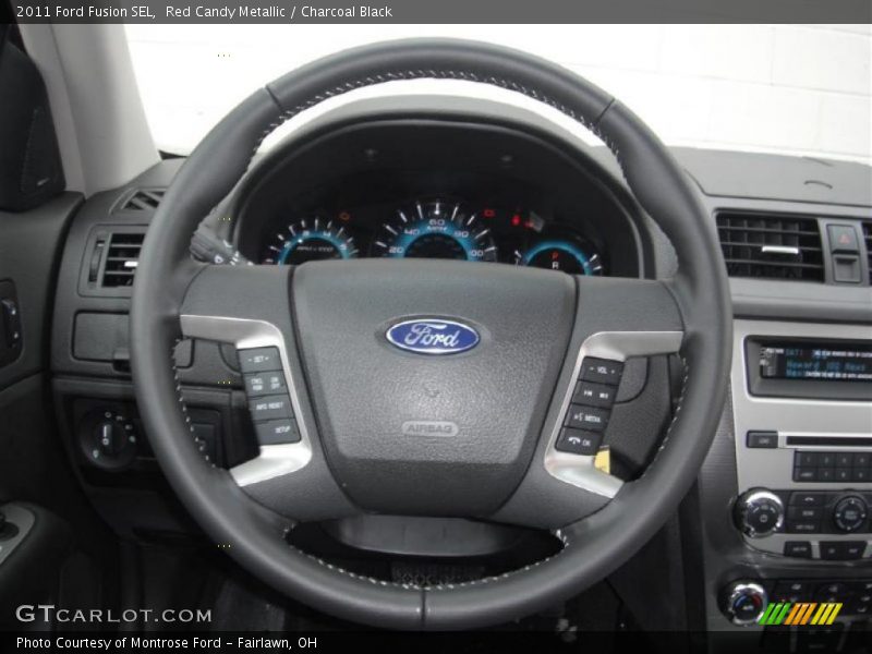 Red Candy Metallic / Charcoal Black 2011 Ford Fusion SEL