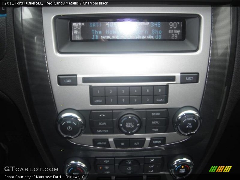 Red Candy Metallic / Charcoal Black 2011 Ford Fusion SEL