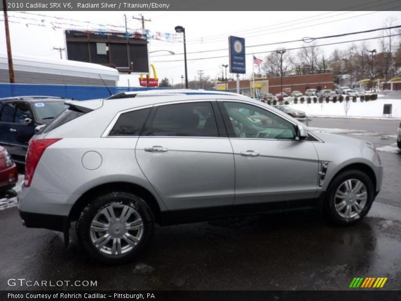 Radiant Silver / Titanium/Ebony 2010 Cadillac SRX V6