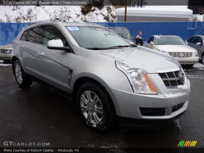 Radiant Silver / Titanium/Ebony 2010 Cadillac SRX V6