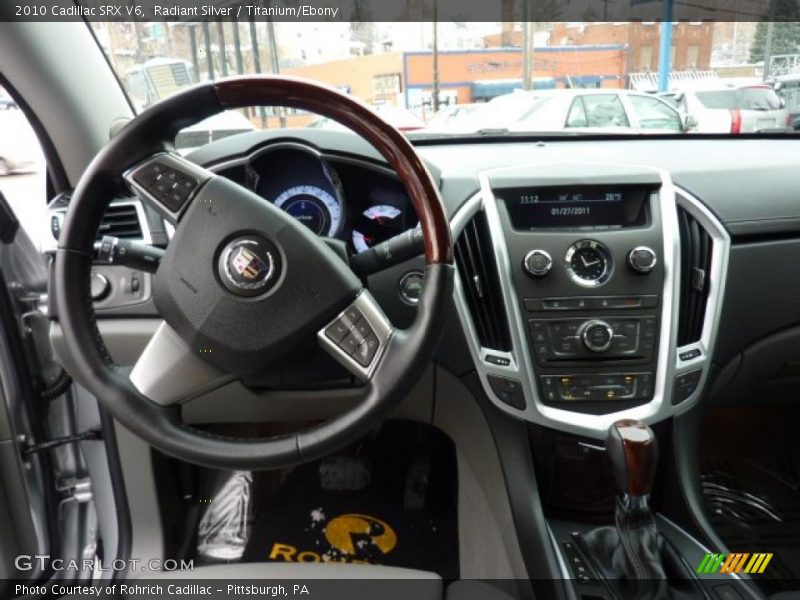 Radiant Silver / Titanium/Ebony 2010 Cadillac SRX V6