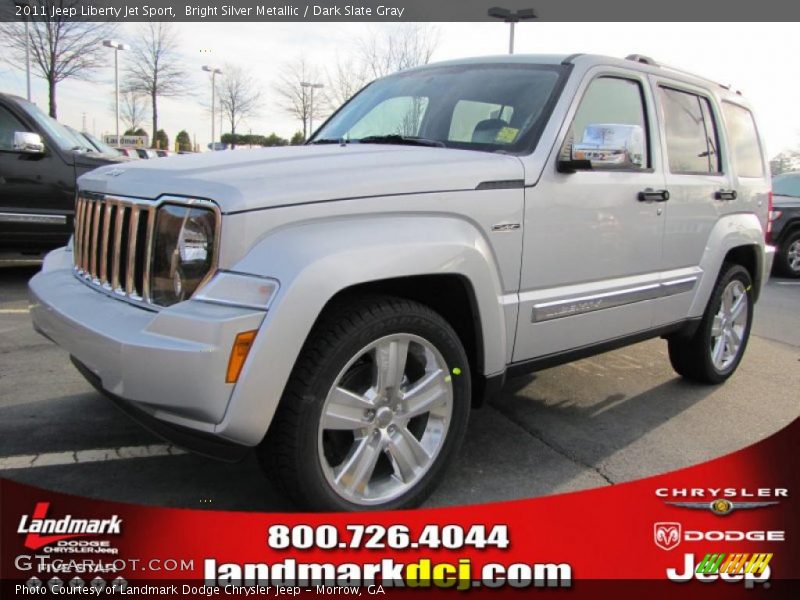 Bright Silver Metallic / Dark Slate Gray 2011 Jeep Liberty Jet Sport