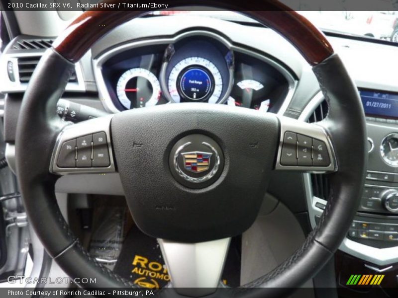 Radiant Silver / Titanium/Ebony 2010 Cadillac SRX V6