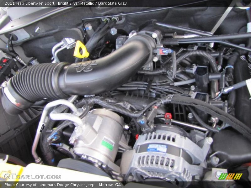Bright Silver Metallic / Dark Slate Gray 2011 Jeep Liberty Jet Sport
