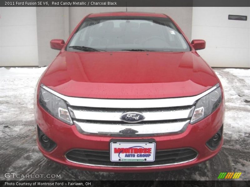Red Candy Metallic / Charcoal Black 2011 Ford Fusion SE V6