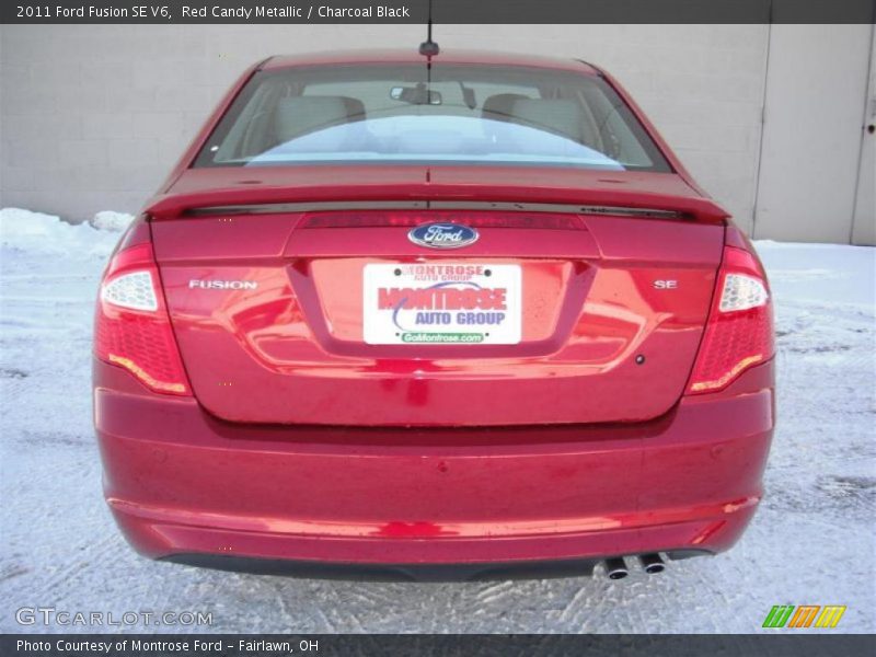 Red Candy Metallic / Charcoal Black 2011 Ford Fusion SE V6